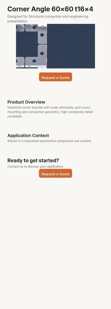 Modular Corner Angle — Landing page preview