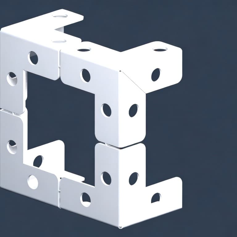 Modular Corner Angle — Three-quarter view